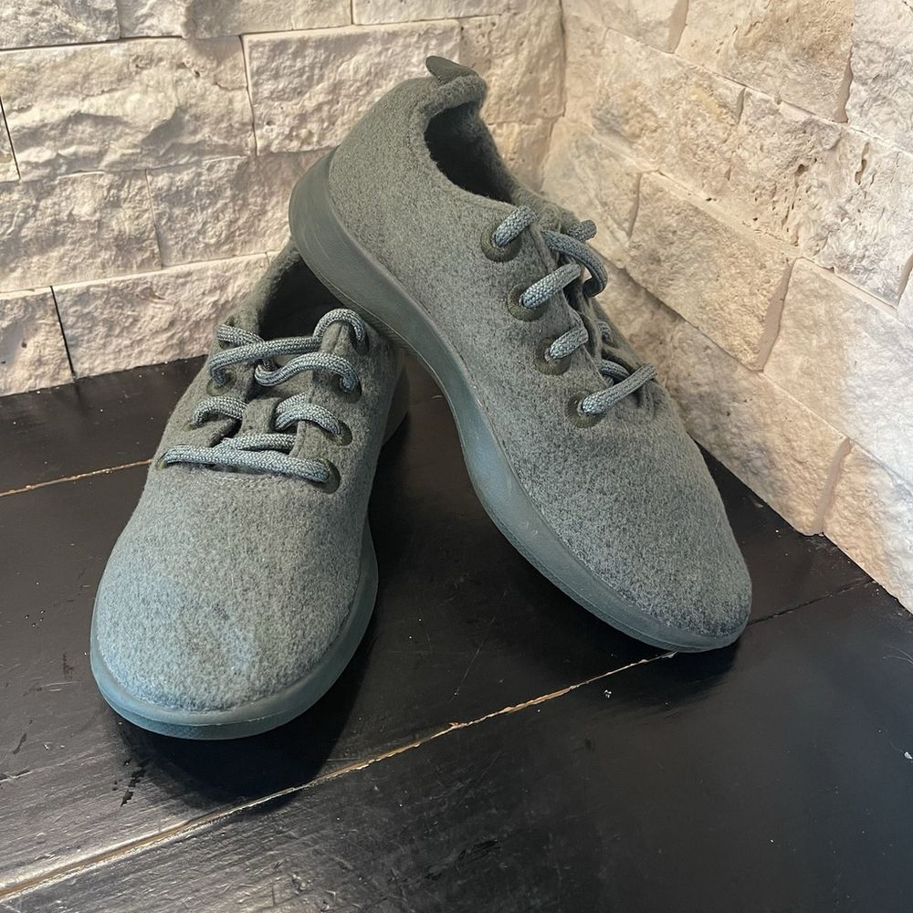 AllBirds Women's Size 6 Green WR Wool Runners NZ Merino Lace-Up Sneakers Shoes